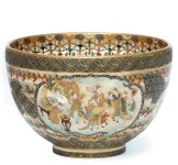 A Satsuma Bowl | SIGNED KOZAN, MEIJI PERIOD (LATE 19TH CENTURY) | late 19th Century, figural | Christies(이미지 포함) | 도자기