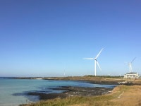 제주도 김녕 해수욕장 | Wind turbine