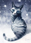 고양이 채색화 | 고양이 그림, 고양이, 그림