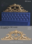 A1269  BED luxury cnc-model.com 3D model for cnc router 3D furniture | Bed headboard design, Bed linen design, Bed furniture design