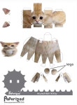 Pin by Amber sim on 밈 | Paper doll template, Paper toys template, Cat template