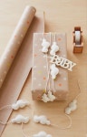 // s h o w e r | Baby gift wrapping, Craft paper wrapping, Gift wrapping