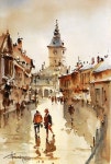 Imagen sobre Pintura de paisaje urbano de Nhoswoo en 어반 수채화