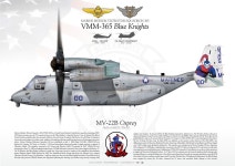 UNITED STATES MARINE CORPSMARINE MEDIUM TILTROTOR SQUADRON 365 (VMM-365) Blue Knights Marine Corps Air Station New River, North... 