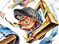 인하대 의류디자인학과 기초디자인 합격작 | 예술 디자인, 그림, 식물상