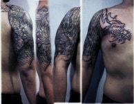 #강남타투 #커버업 #타투 #이레즈미 #자이언트잉크 #coverup #tattoo #wabori #progressing #korea #irezumi