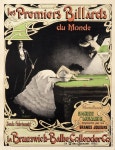 Les Premiers Billards - Brunswick Balck by Illegible | Shop original vintage #posters online: www.internationalposter.com. | 당구장