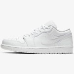 [리뷰] [나이키 런닝화 260 사이즈] [나이키] 에어 조던 1 로우 AIR JORDAN 1 LOW 화이트 / 화이트 553558-130 | 나이키 런닝화, 런닝화... 