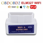 최신 ELM327 느릅 나무 327 OBD2 자동 스캐너 안드로이드 및 IOS 시스템 미니 ELM327 와이파이 지원 모든 OBDII 프로토콜 무료... 