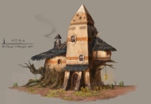 ArtStation - 사막 민가, desert house concept art, Jisu shin | Concept art, Desert homes, Building concept