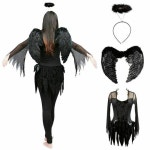 Ladies Adult Dark Fallen Angel Fancy Dress Costume Black Fairy Outfit cosplay #Ad , #sponsored, #Fallen#Angel#Fancy | 패션, 의상