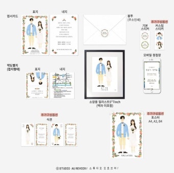 맞춤형 일러스트 청첩장 주문 방법 : 네이버 블로그