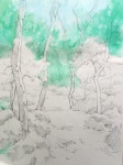1번째 이미지 | 자연 그림, 수채화 나무, 풍경 수채화