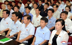 전국록색건축부문 과학기술발표회 진행