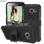 대한 samsung galaxy s6 case g9200 하드 커버 헤비 듀티 갑옷 하이브리드 견고한 고무 실리콘 스탠드 전화 case 대한... 