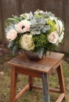 Floral Arrangement ~ with succulents | 센터피스, 꽃
