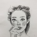 아트 드로잉에 있는 델리스 나님의 핀 | 초상화 그리기, 인물화, 그림