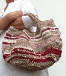뜨개질~패브릭실 공방 | 밴드 | Borse alluncinetto, Borse fatte alluncinetto, Borse di stoffa