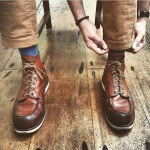 Great shot of the iconic 875 6-inch moc toe. Photo courtesy of @johanmalik80 . #875 #moctoe #redwing #redwings #redwingshoes... 