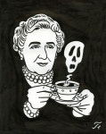 Agatha Christie - Dessin pour la couverture du Magazine “Lir...