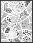 Extra Large Tangle Heart | 젠탱글, 패턴, 디자인