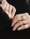 Moonphase ring gold - #gold #Moonphase #ring(이미지 포함) | 은 반지, 반지, 악세사리