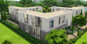 심즈4 힐링 건축러 모던 펜션형 하우스 - Modern summer house