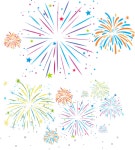 feu d artifice | 일러스트레이션, 색연필