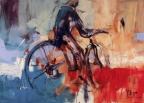 Leute, 100x140 cm/39,37x55,12 inch, acrylic on canvas | 수채화