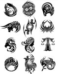 Tribal zodiac animal | 문신 디자인, 용 문신, 문신 아이디어