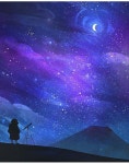 신비로와에 있는 빙 봉님의 핀 | 밤하늘, 배경, 그림