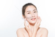 가벼운 화장 아름다운 젊은 청년 아름다운 젊은 젊은 여성 여자 디스플레이 손짓 건강 보수 자세 메이크업 여자 패션 | 피부관리, 미용, 아름다운