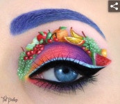 The incredible eye makeup artistry of Tal Peleg is jaw dropping! This is Carmen Mirandas Tutti Fruitti | 아이 메이크업 아트