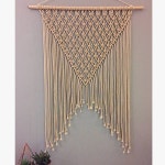 on your wall thats looking to be filled? This wall hanging is perfect for you! Its simplicity will match with anyth… | 마크라메
