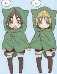 Oddio in versione cute...♥♥♥♥ | 진격의 거인, 만화