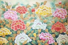 회원전 갤러리 - 이경희 | 한국의 미술, 꽃그림, 민화