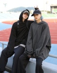 No.7418 4color overover hood-T / 전체색상착용 in 2020 | Korean outfits, Street style, Fashion