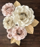 Beautiful soft colors. Paper is from @kellypaper_ . #paperflowers #paperroses #roses #paperrose #handmade #handcut #diy #decor #orders... 