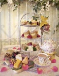 there will also be numerous amounts of tower treys with scones, cupcakes, macaroons, and cucumber sandwiches. | 티타임, 찻잔, 차