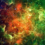 Landscape of clusters of young stars known as the North American... | 오로라, 은하, 우주