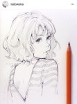 백준 김님이 스케치에 올린 스케치 | 색연필 스케치, 일러스트레이션