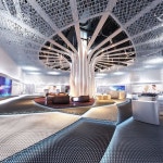 2013-06-21 Mireaga 삼성전자 화성 사업부20. MR1동 1층 전시실 on Behance | 기둥 디자인, 도서관 디자인, 디자인