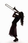 female trombone silhouette - Google Search | 재즈