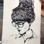 머리카락이 중요 포인트  #펜드로잉 #드로잉 #drawing #sketch #pendrawing #인물화 #드로잉연습 #일러스트 #illust #illustration... 