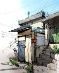 JiniUrbans on Instagram: “수원 지동 골목 풍경 Suwon Jidong Alley Scenery. @staedtler_kr @sinhancorp @herendbrush @neslyat... 