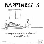 Im always cold! Snuggling is the best! | 행복, 그리기