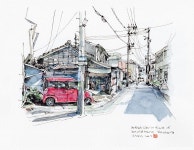 urban sketch에 있는 skedraw pict님의 핀 | 수채화 스케치, 어반 스케쳐스, 미술 스케치