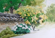 5번째 이미지 | 풍경 수채화, 자연 그림, 수채화 아트