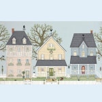 Sally Swannell - Spring Houses | 집, 예쁜 그림, 그림