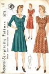 Simplicity 3678, circa 1941 | 드레스
